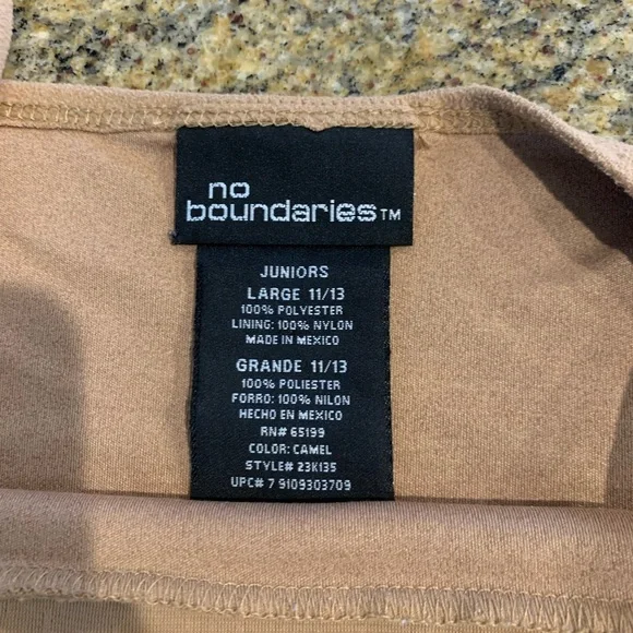 Y2K Asymmetrical Tank Top Butterfly Camel Color Size Large - Picture 4 of 8